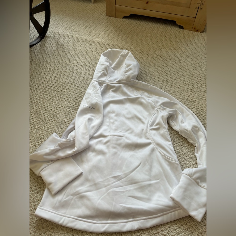 NWT. Spyder fleece lined hoodie base layer. Size small. - Picture 4 of 5